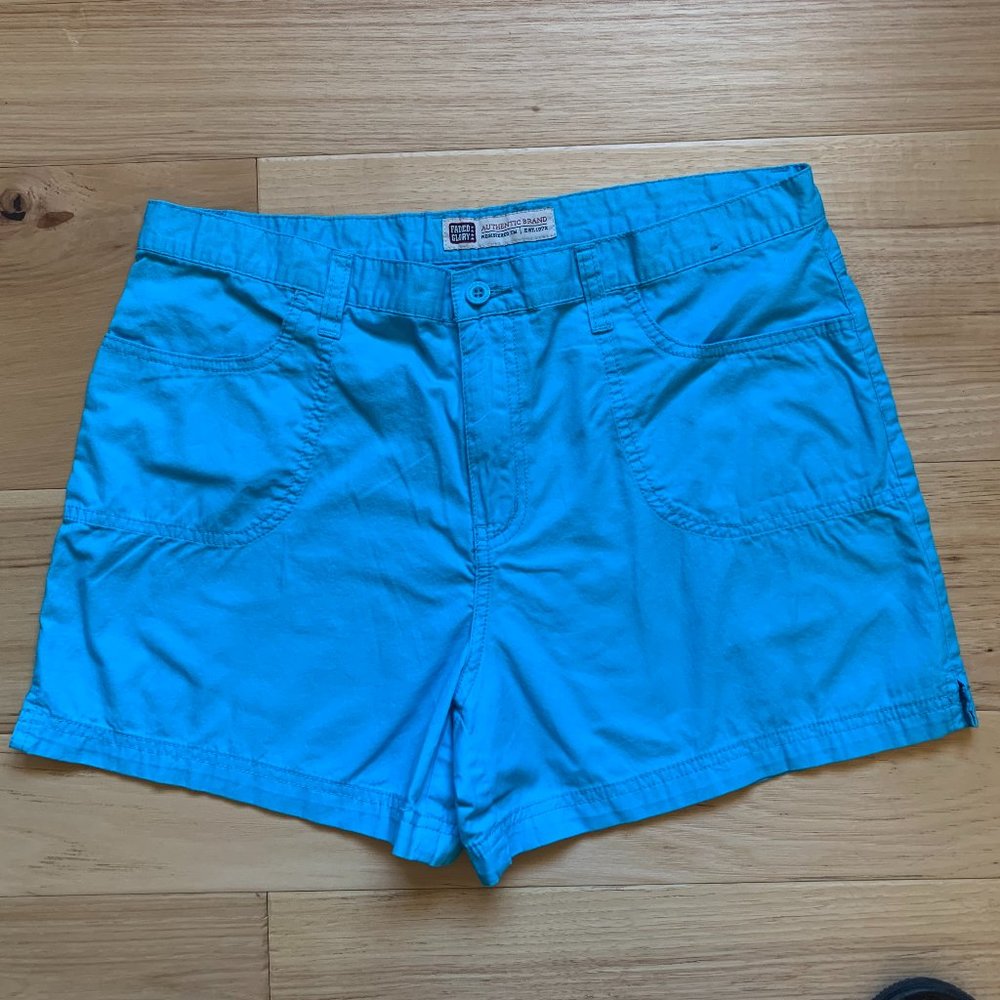 Faded Glory Turquoise Shorts, Size 12